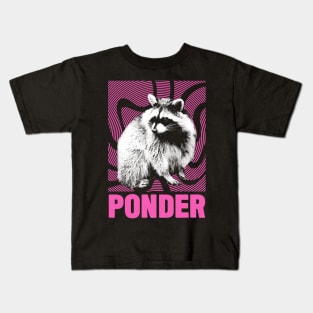 Ponder Raccoon Kids T-Shirt